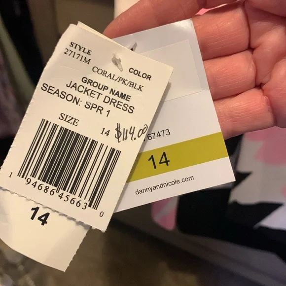 Danny and Nicole 2-Piece Dress Set NWT - Picture 9 of 9